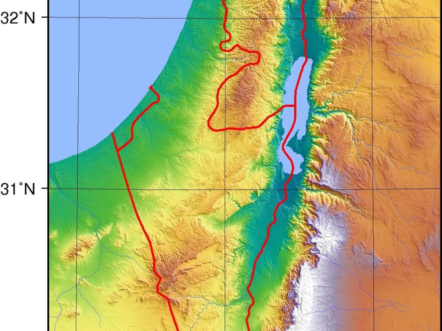 Geographical Map Of Israel Topography And Physical Features Of Israel