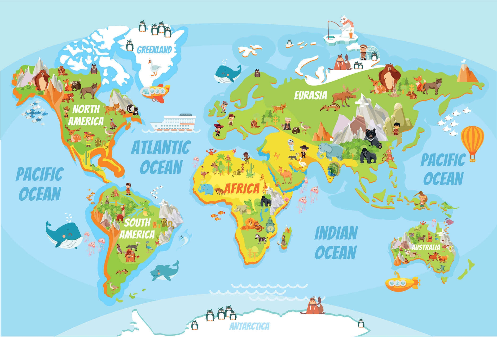 World Map Ks2 Printable