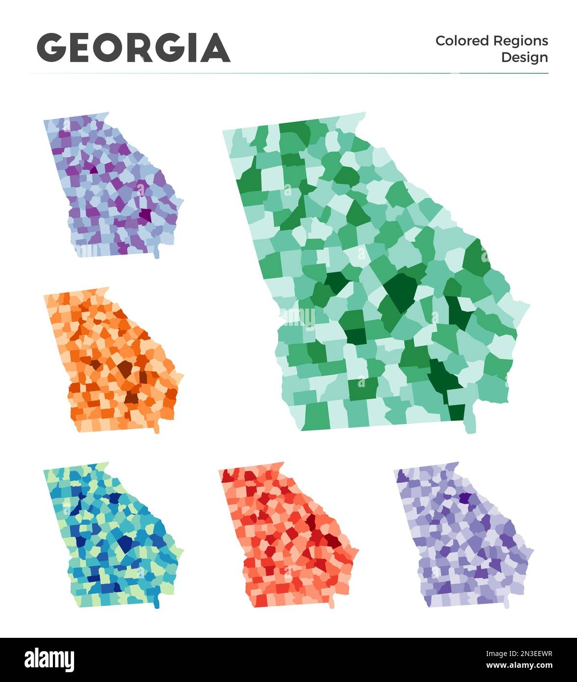 Georgia Regions Map Printable