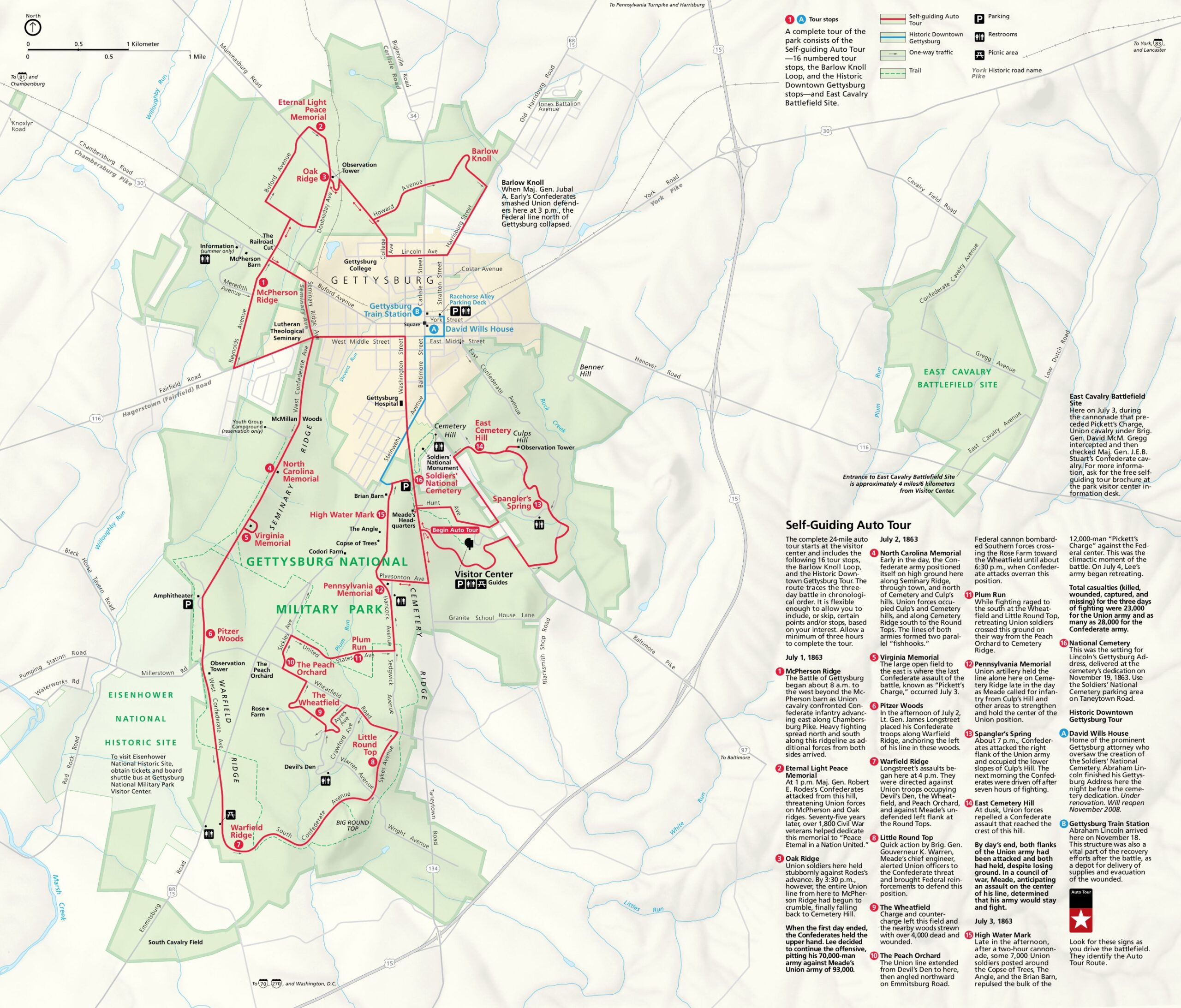 Battle Of Gettysburg Map Printable