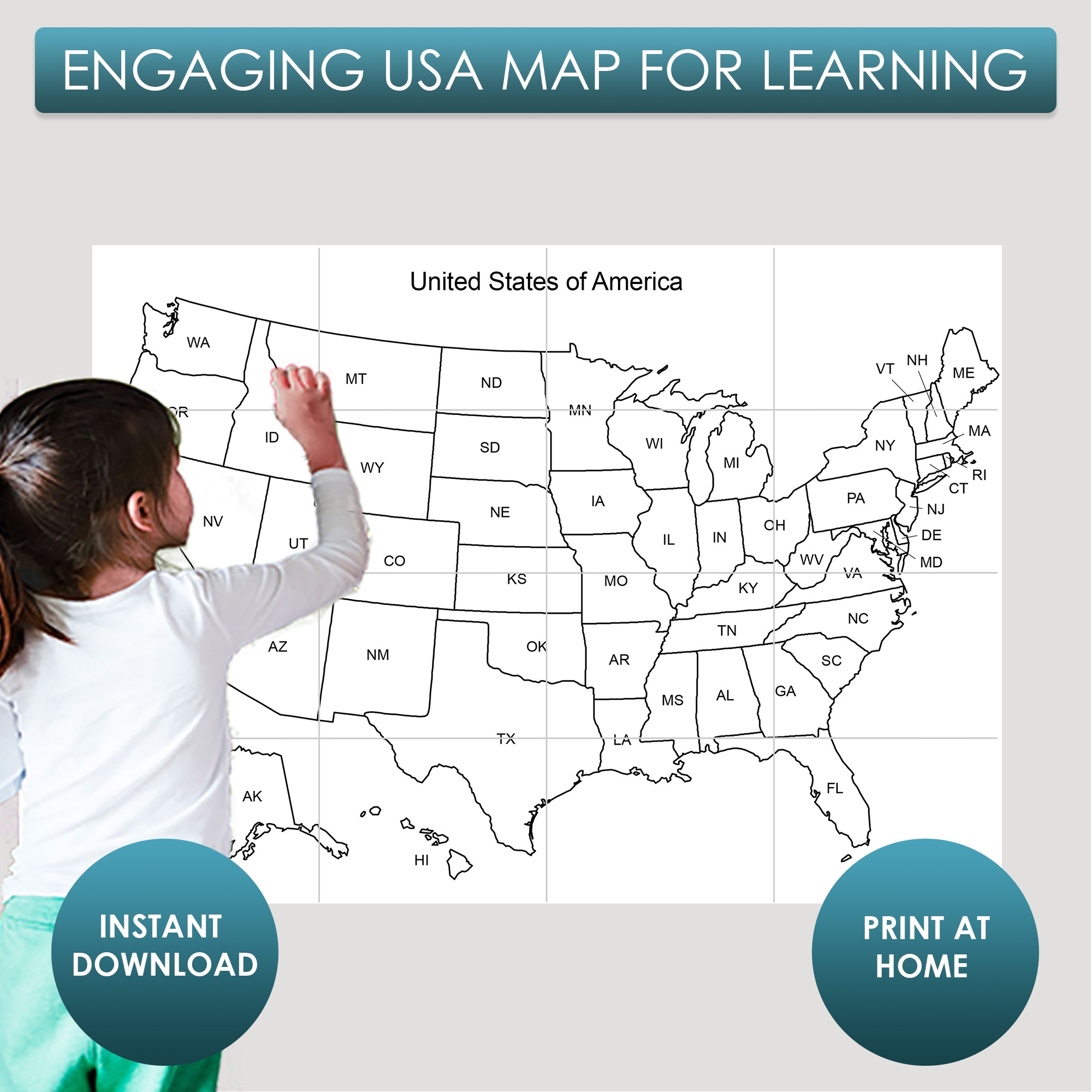 Printable Cut Out Map