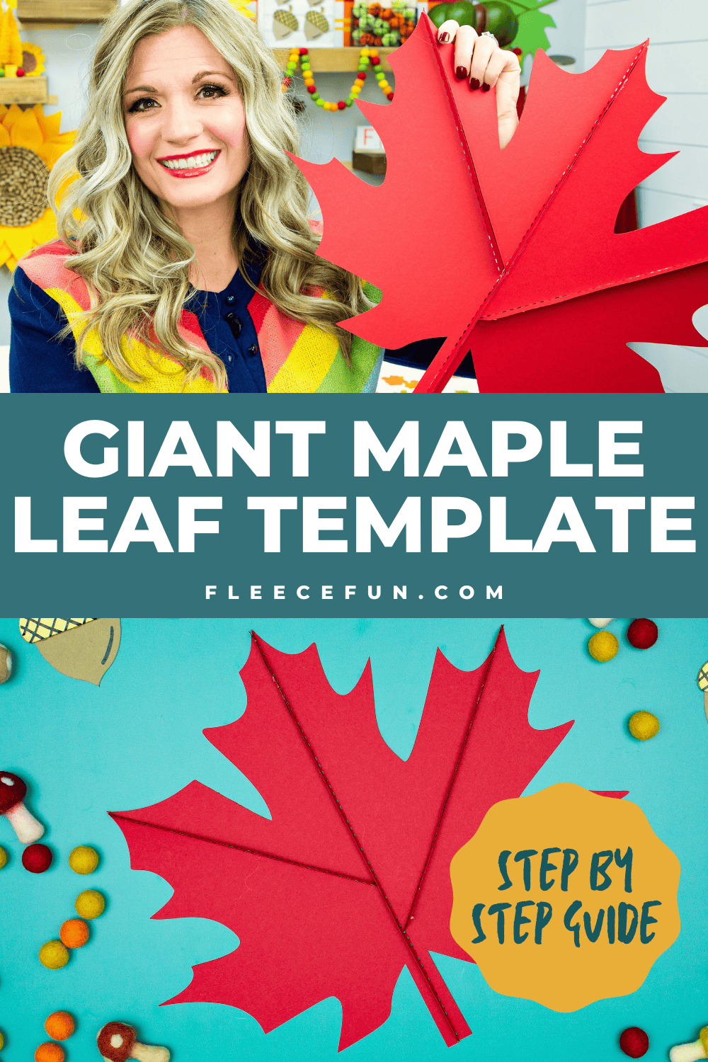 Large Maple Leaf Template Printable