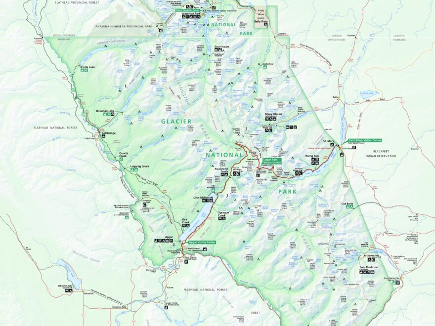 Glacier Maps NPMaps Free National Park Maps