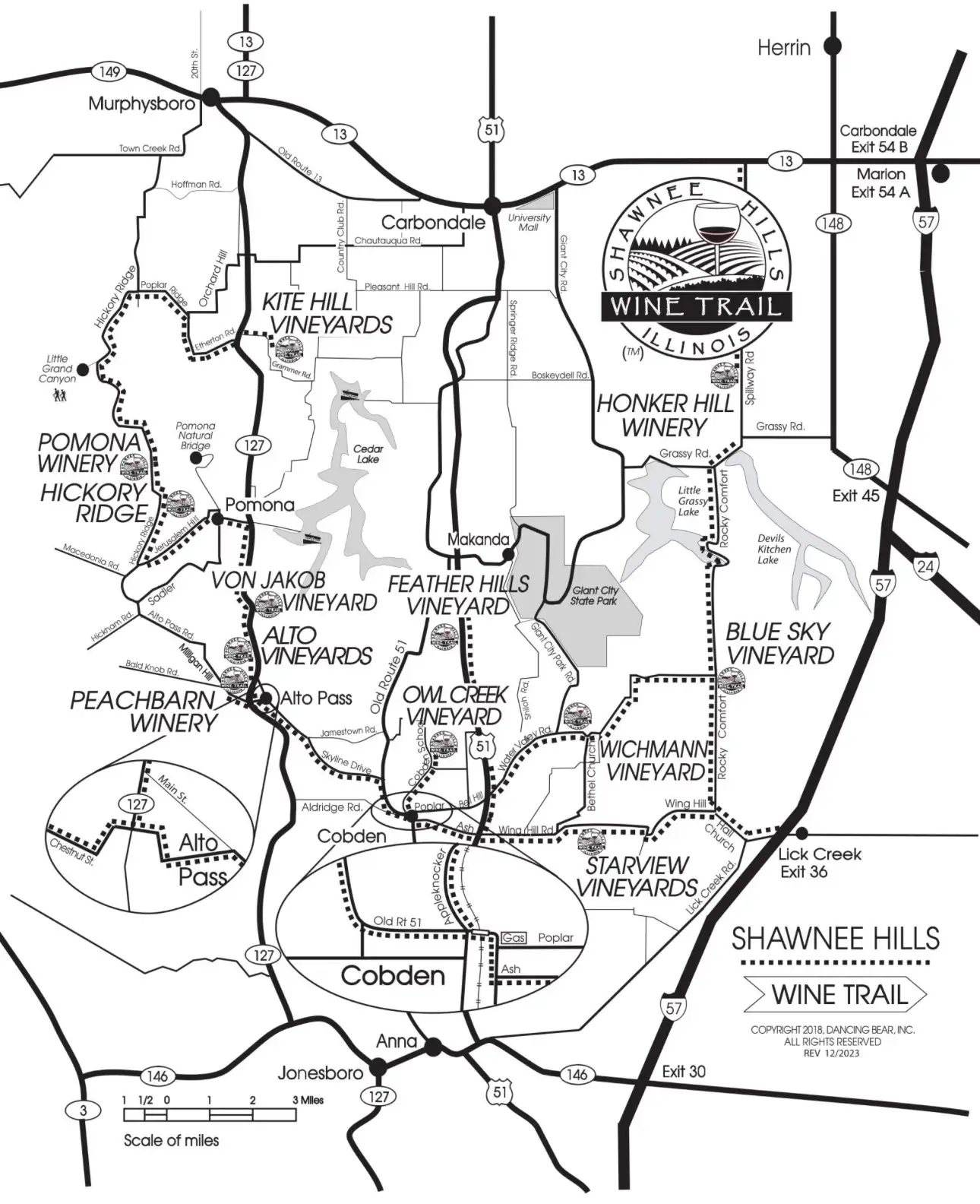 Murphysboro Illinois Printable Map