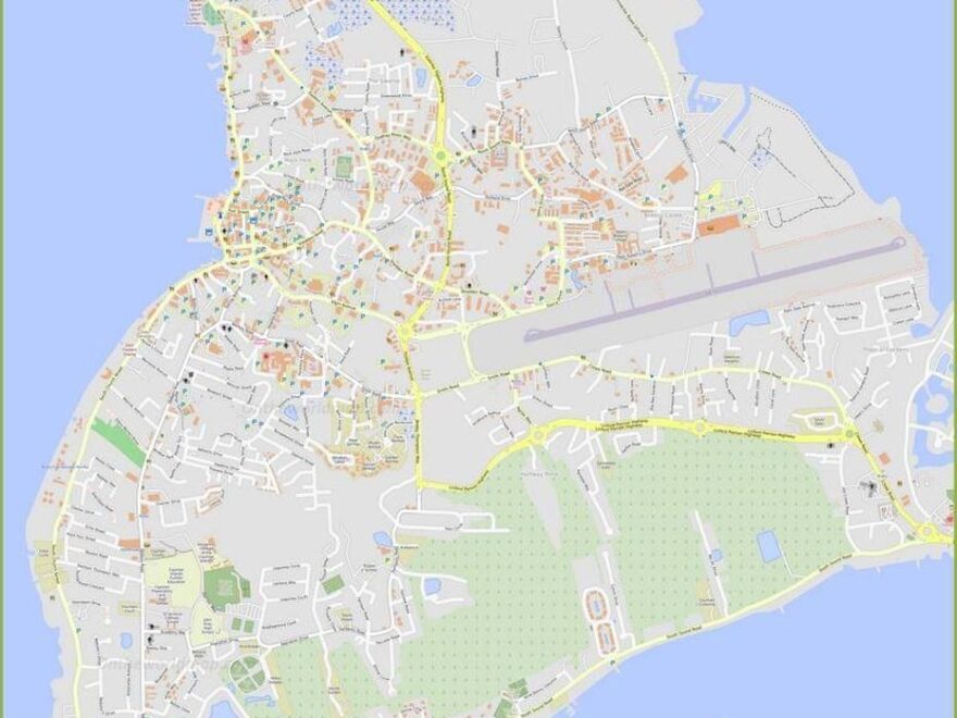 Grand Cayman Street Cayman Islands On The Cayman Islands George Town Cayman Islands Longitude PR Maps Of Countries And Cities Of The World