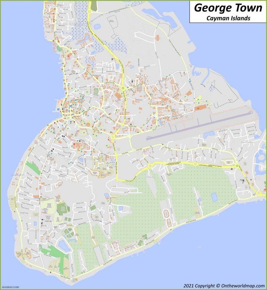 Grand Cayman Street Cayman Islands On The Cayman Islands George Town Cayman Islands Longitude PR Maps Of Countries And Cities Of The World