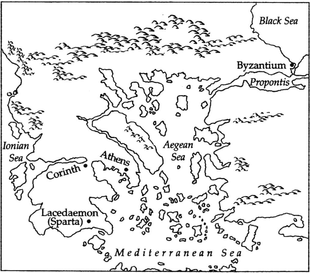 Graphic A Map Of Ancient Greece Folger Shakespeare Library