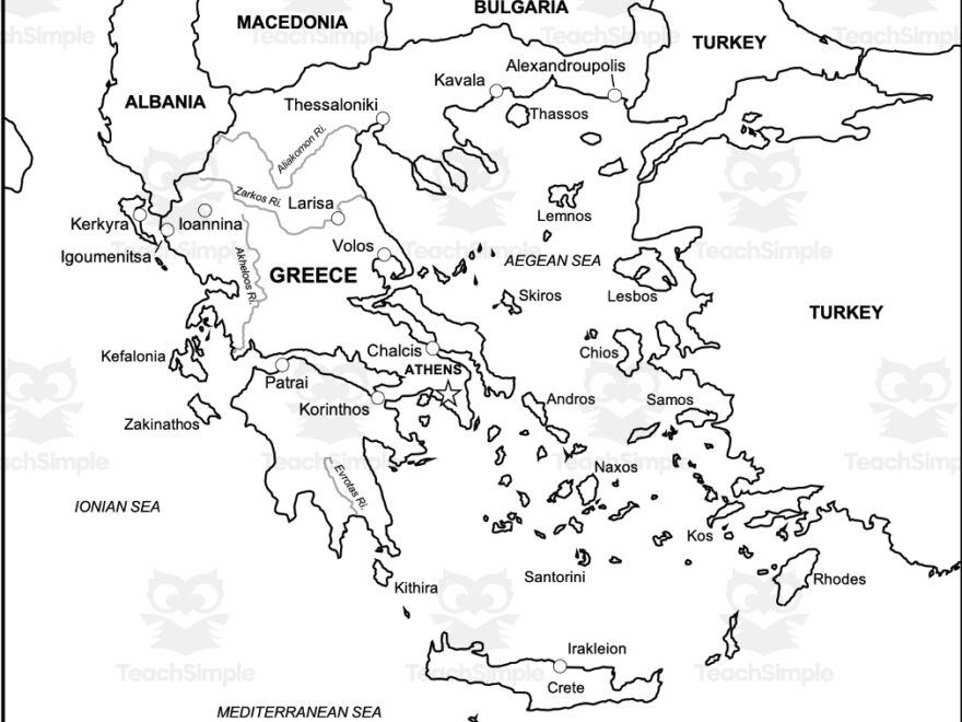 Greece Map Resources By Teach Simple