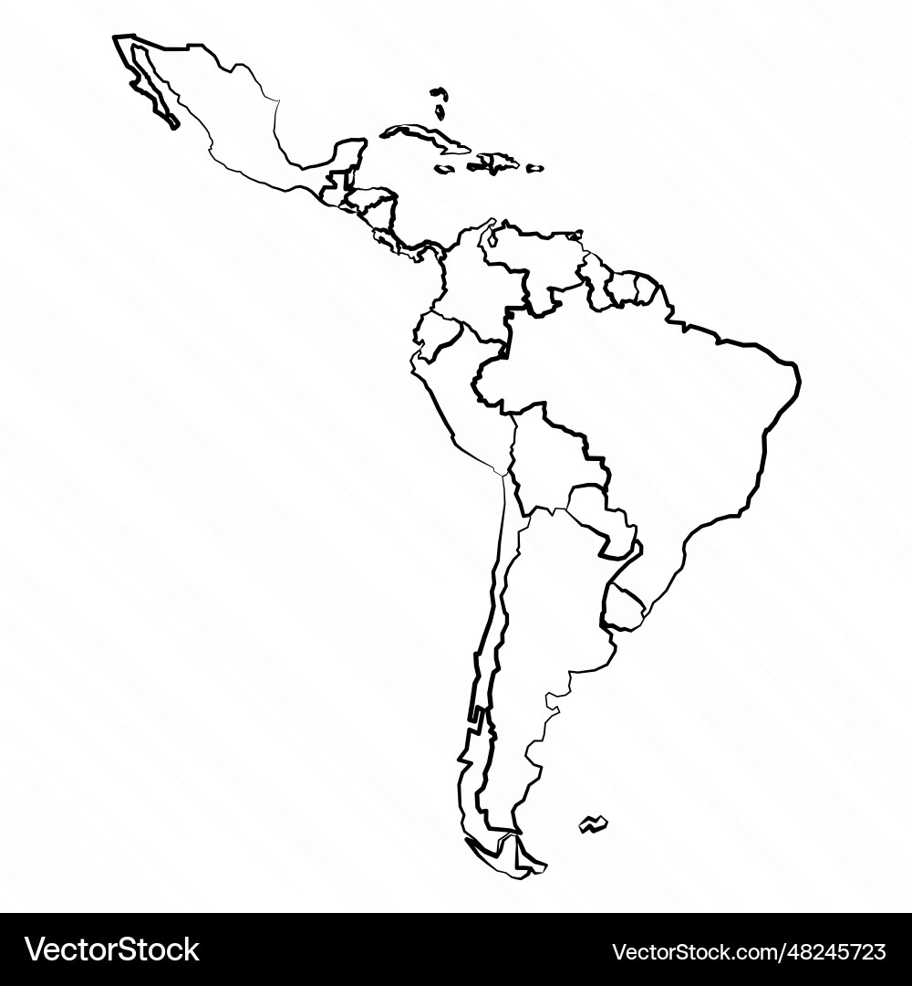 Free Printable Latin America Map