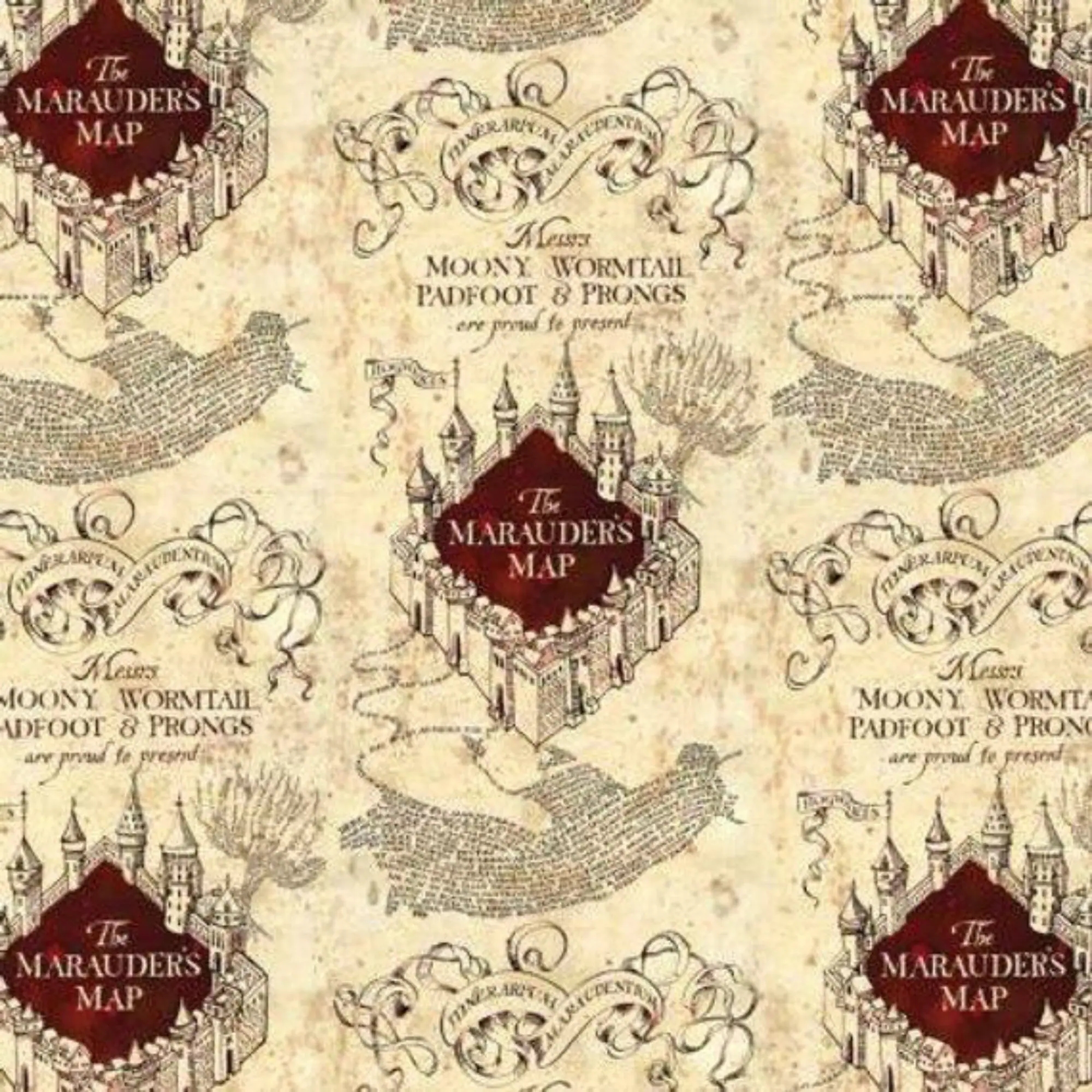 Full Harry Potter Marauders Map Printable