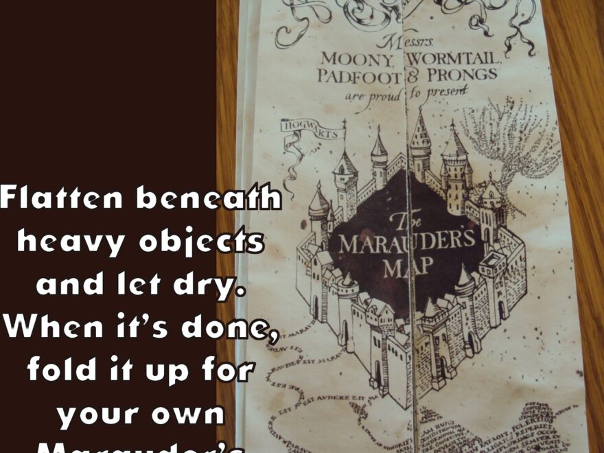 Harry Potter Paraphernalia Marauder s Map Inside And Outside