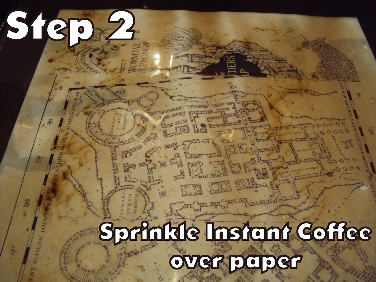 Harry Potter Paraphernalia Marauder s Map Inside And Outside