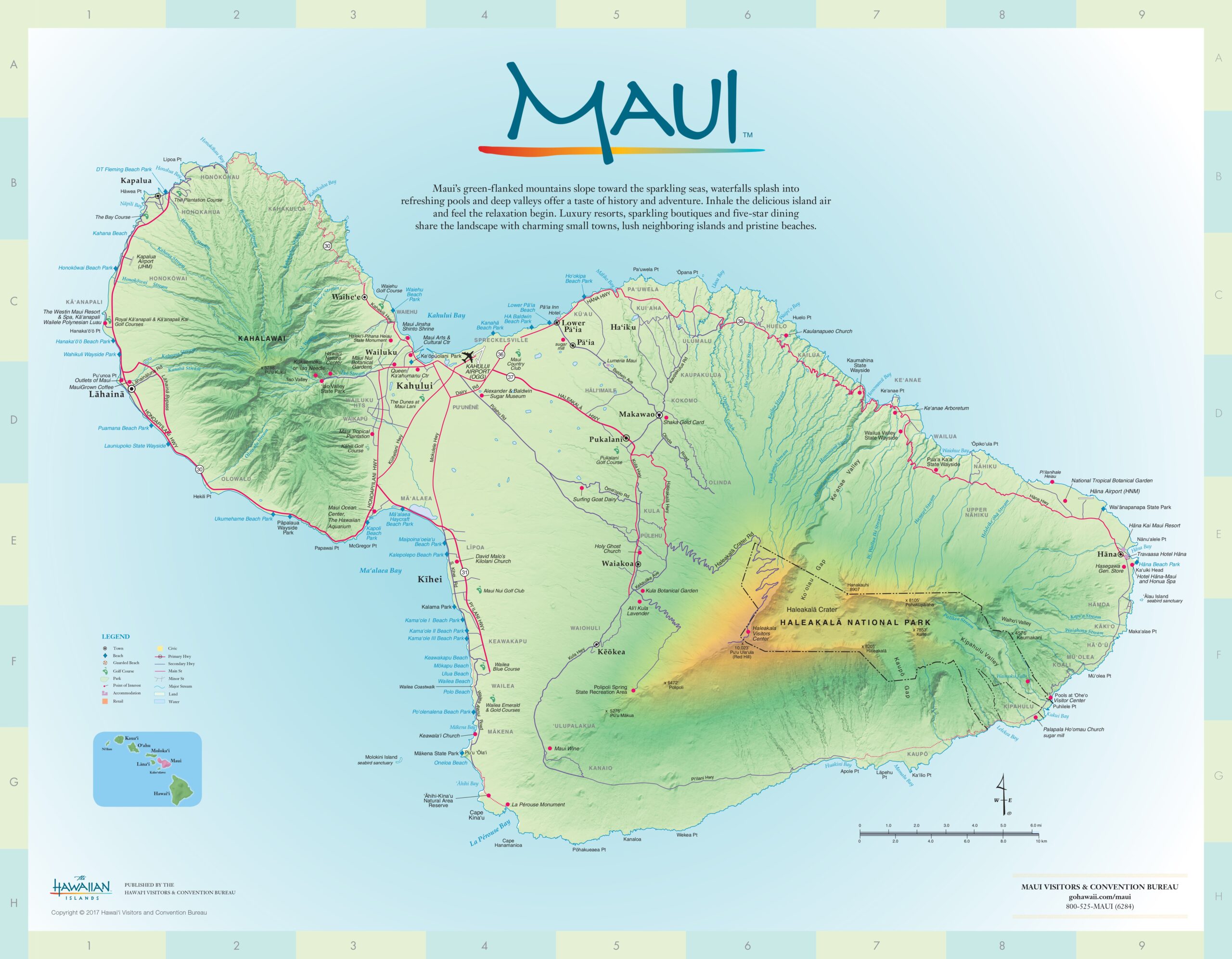 Hawaii Travel Maps Downloadable Printable Hawaiian Islands Map Worksheets Library