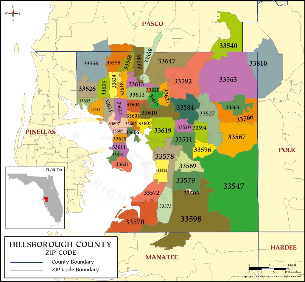 Tampa Zip Code Map Printable