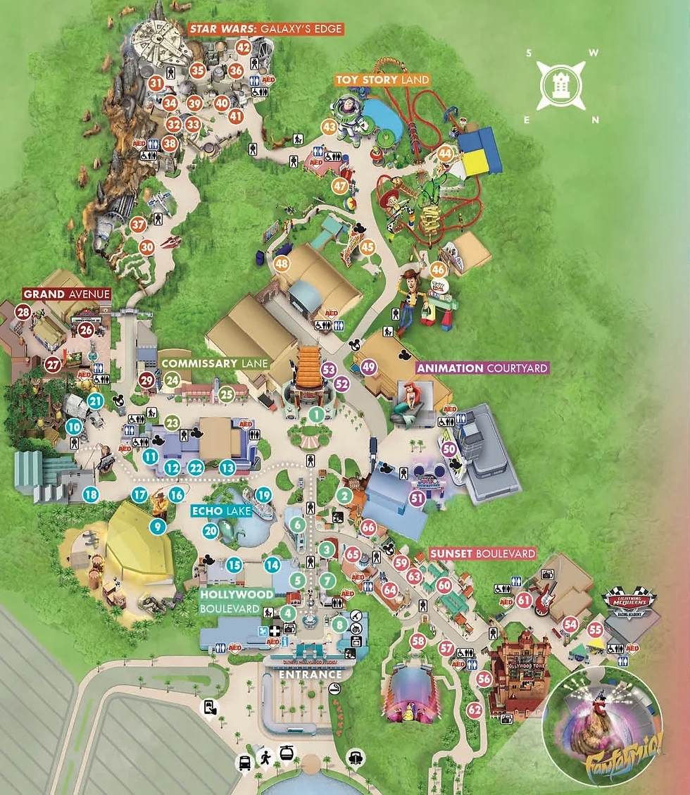 Hollywood Studios Map Park Layout Guide
