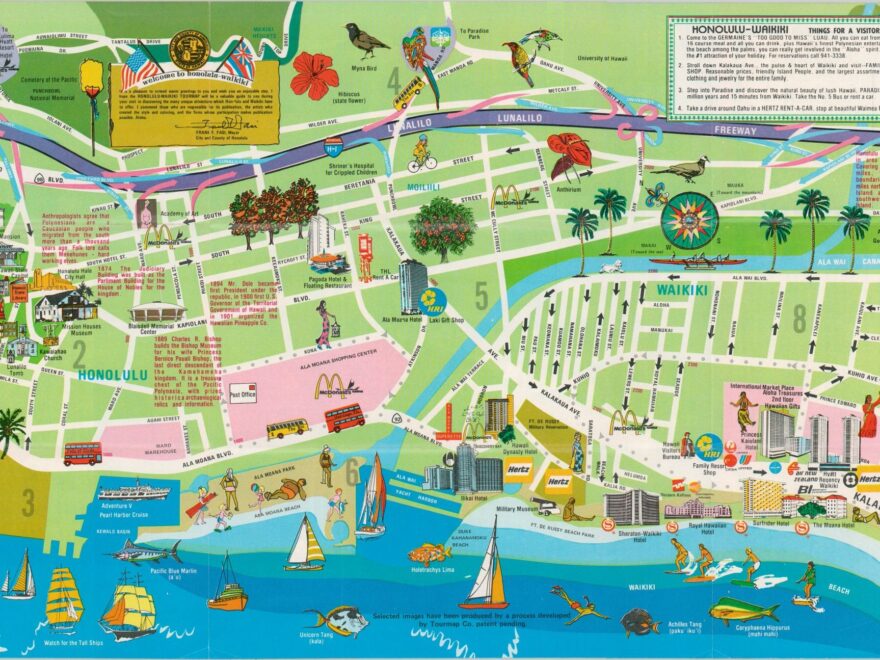 Honolulu Waikiki Curtis Wright Maps