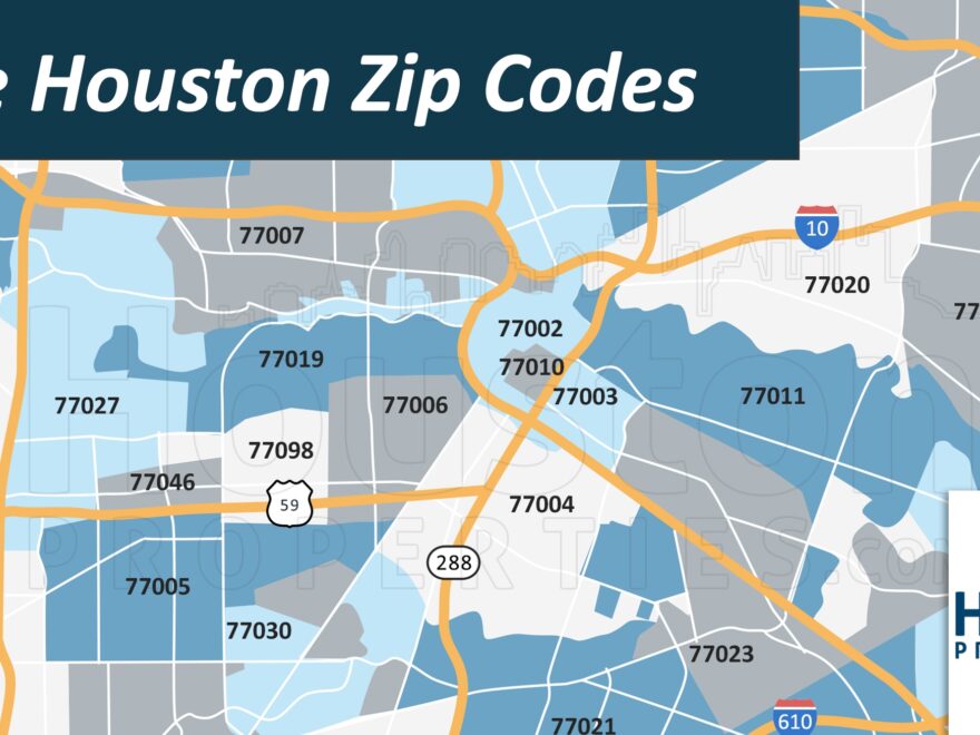 Houston Texas Zip Code Map HoustonProperties
