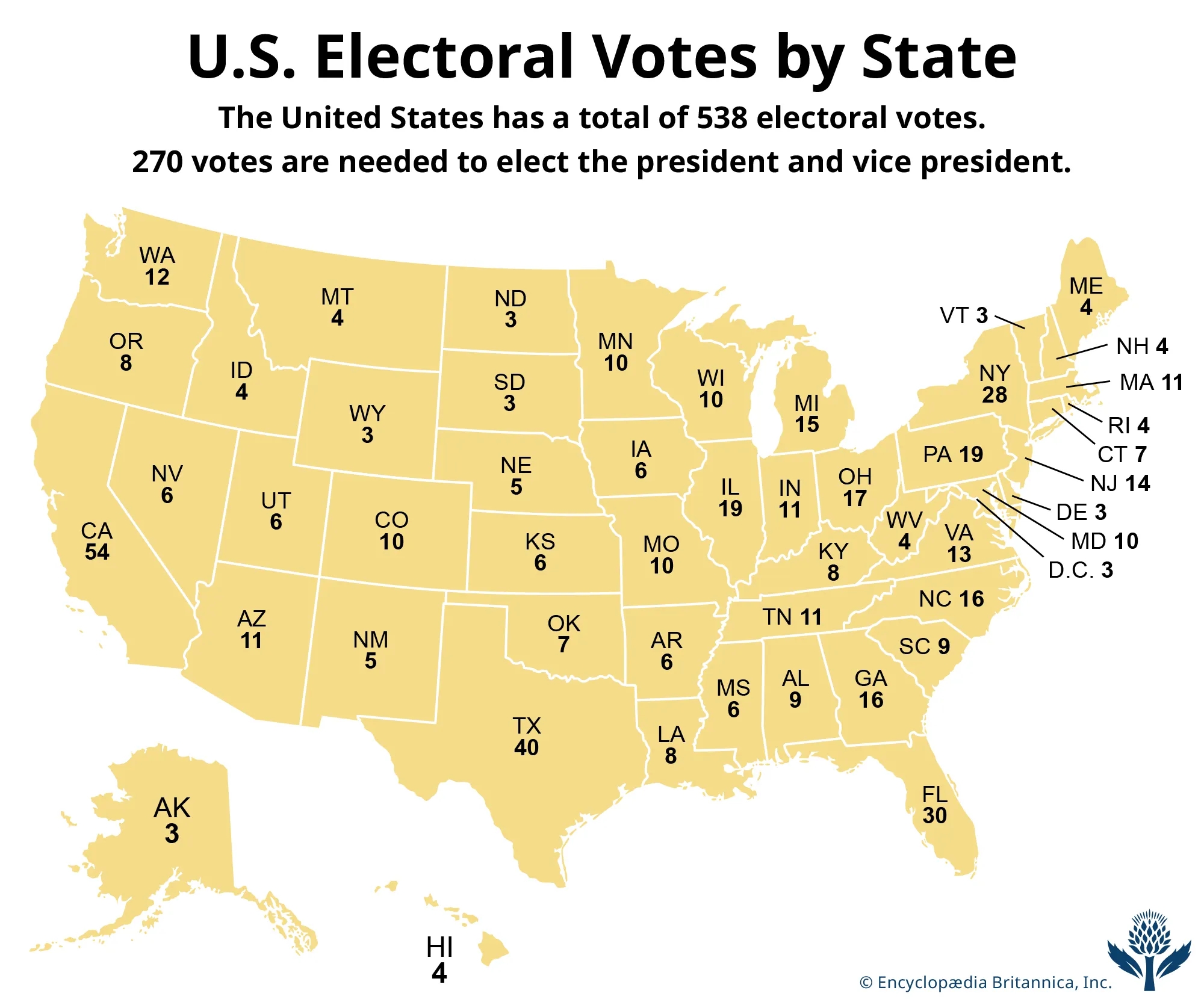 Printablecurrent Electoral Vote Map 2025