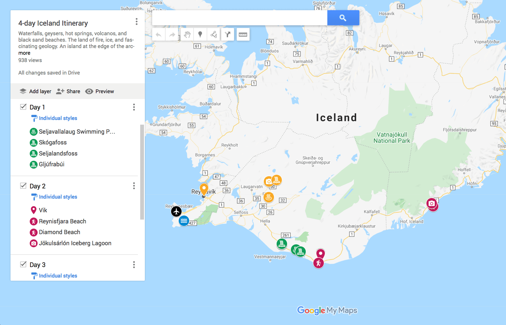 Printable Driving Directions On A Map