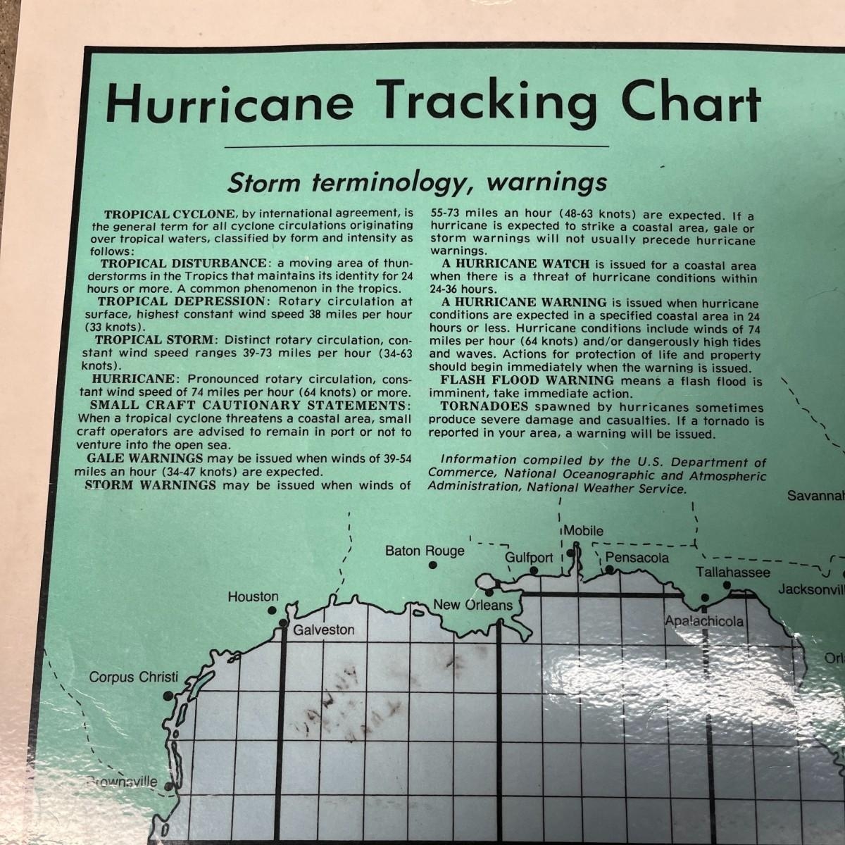 Hurricane Tracking Chart Map Map 3 EstateSales