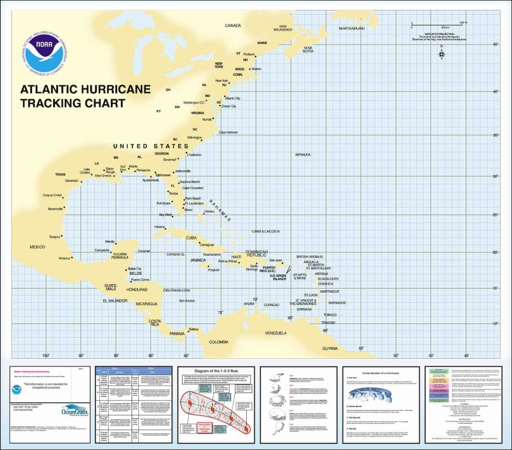 Atlantic Hurricane Tracking Map Printable