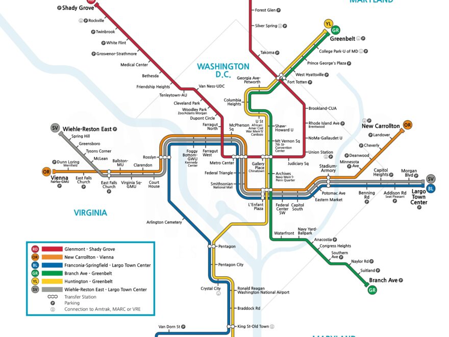 I Made A WMATA Map Based On BART Design Prints Are Available R TransitDiagrams