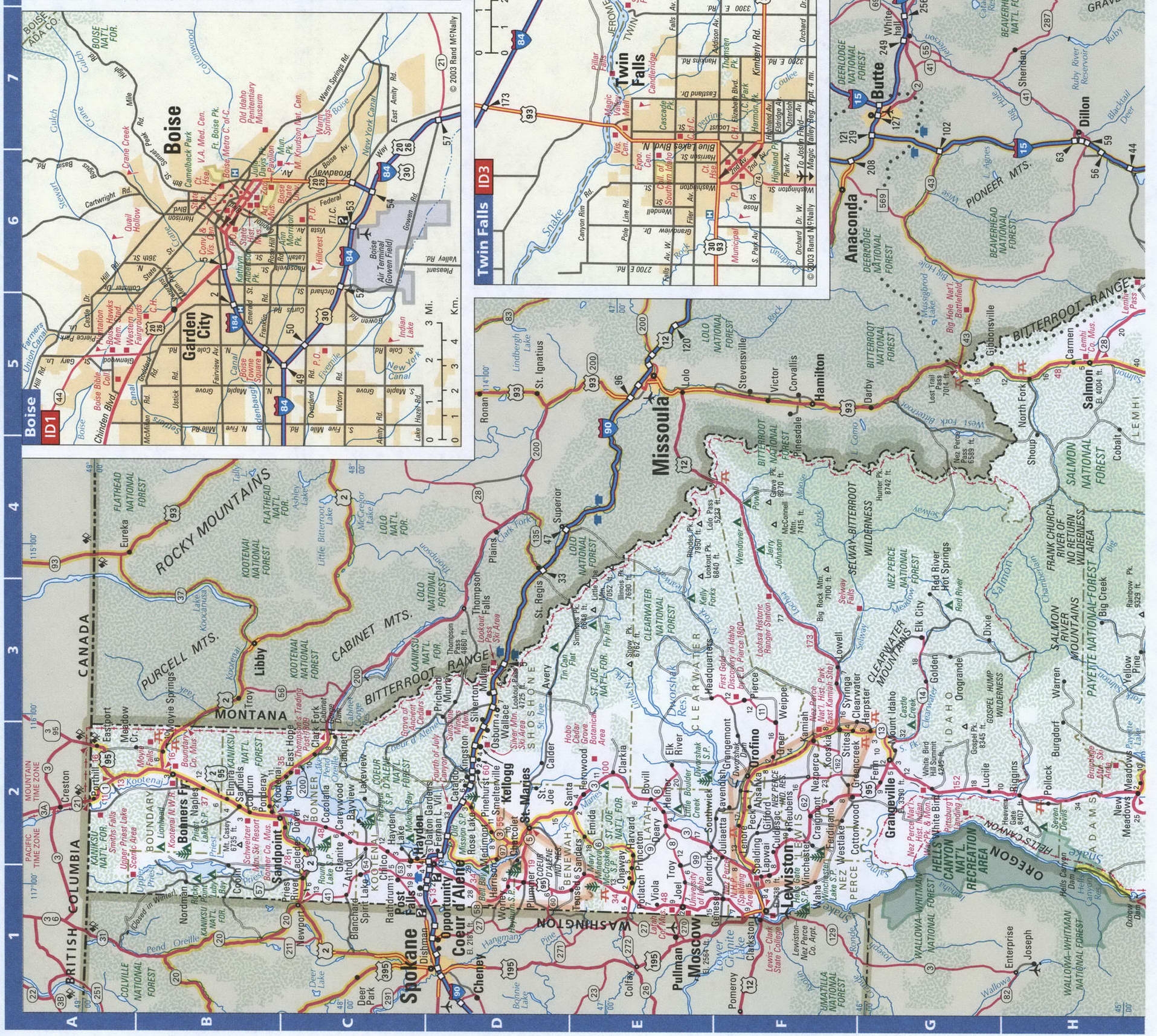 Printable Map Of Idaho State Highways