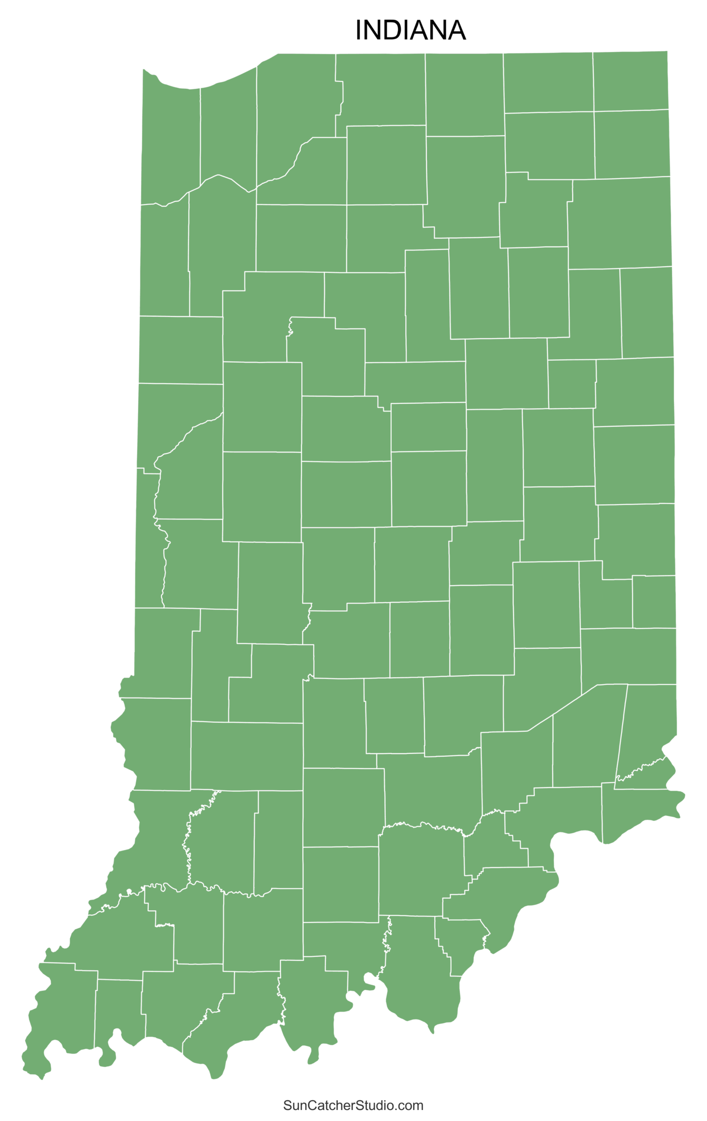 Indiana County Map Printable State Map With County Lines Free Printables Monograms Design Tools Patterns DIY Projects