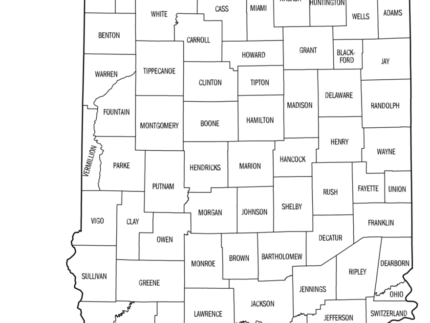 Indiana County Map Printable State Map With County Lines Free Printables Monograms Design Tools Patterns DIY Projects