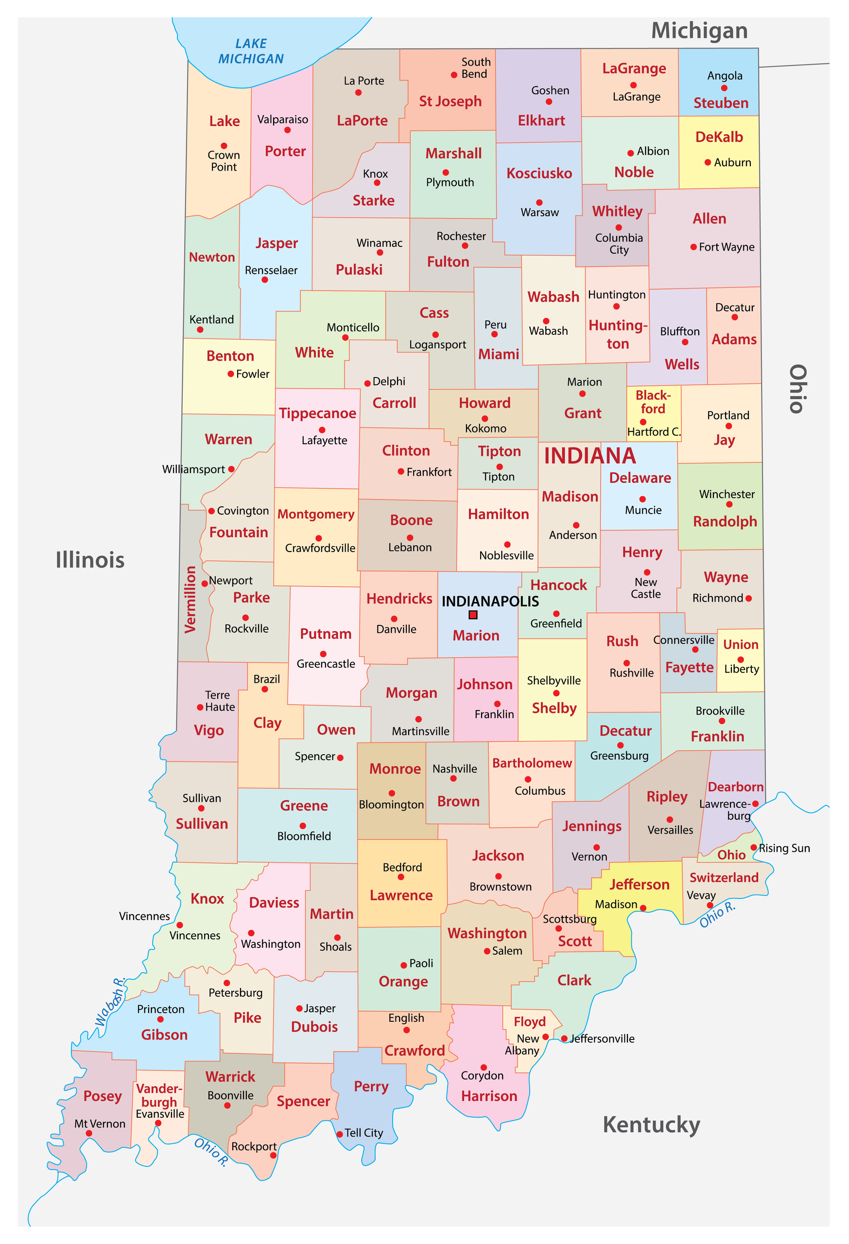 Indiana Maps Facts World Atlas