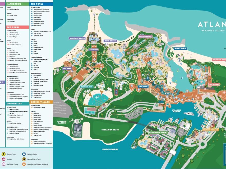 Interactive Map Of The Atlantis Resort Atlantis Bahamas
