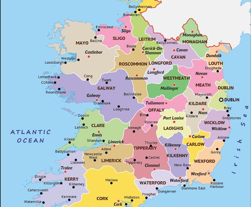 Ireland Map HD Political Map Of Ireland