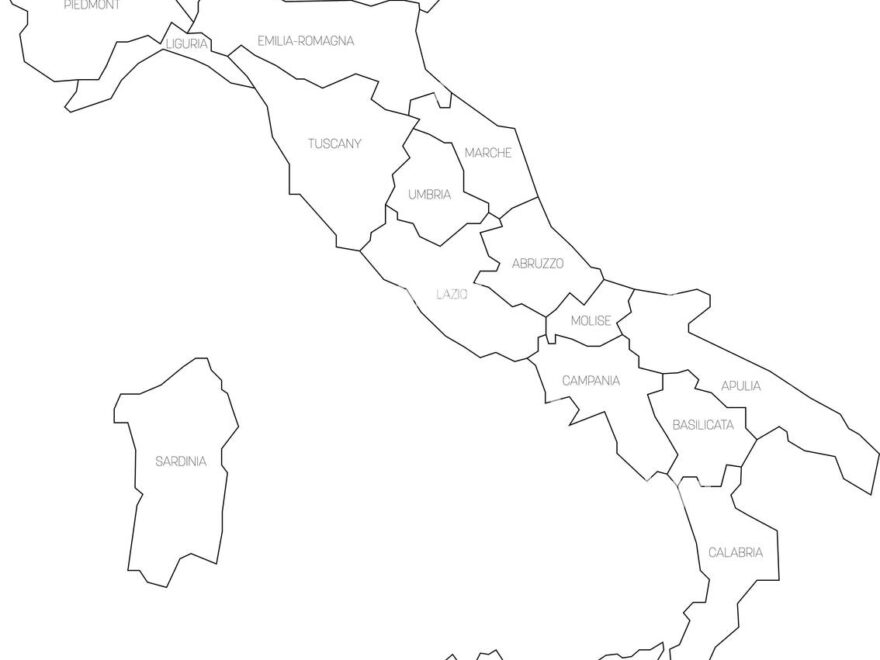 Italy Map Black And White Stock Photos Images Alamy