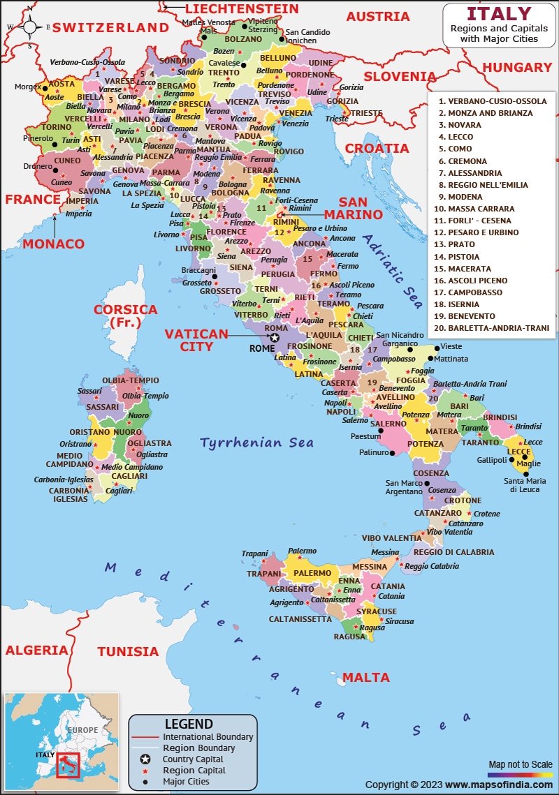 Italy Map HD Map Of The Italy