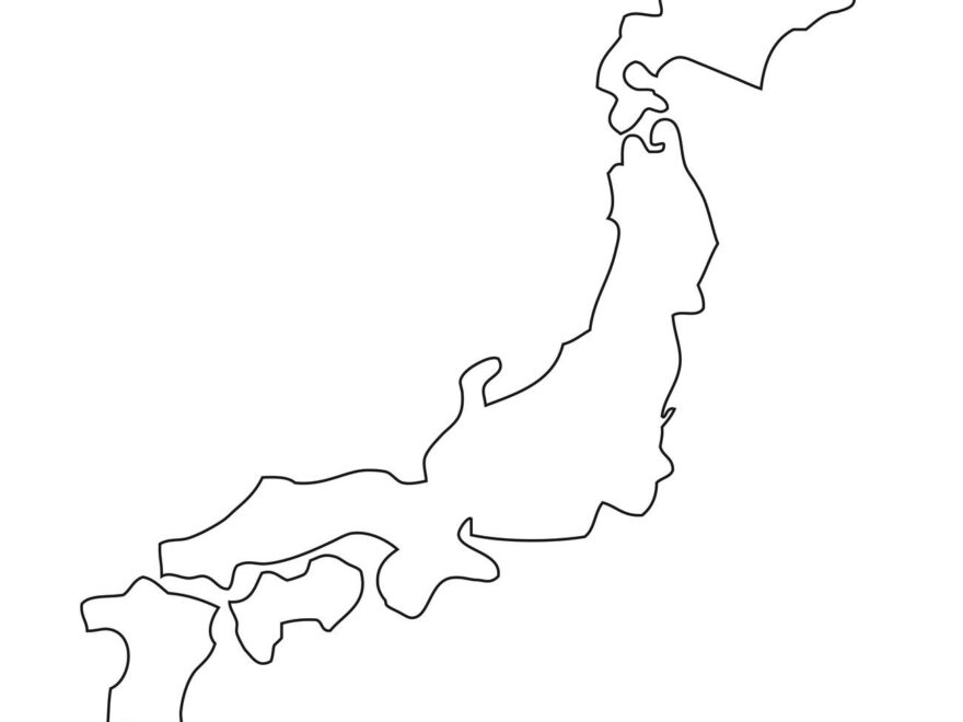 Japan Map Outline Hi res Stock Photography And Images Alamy