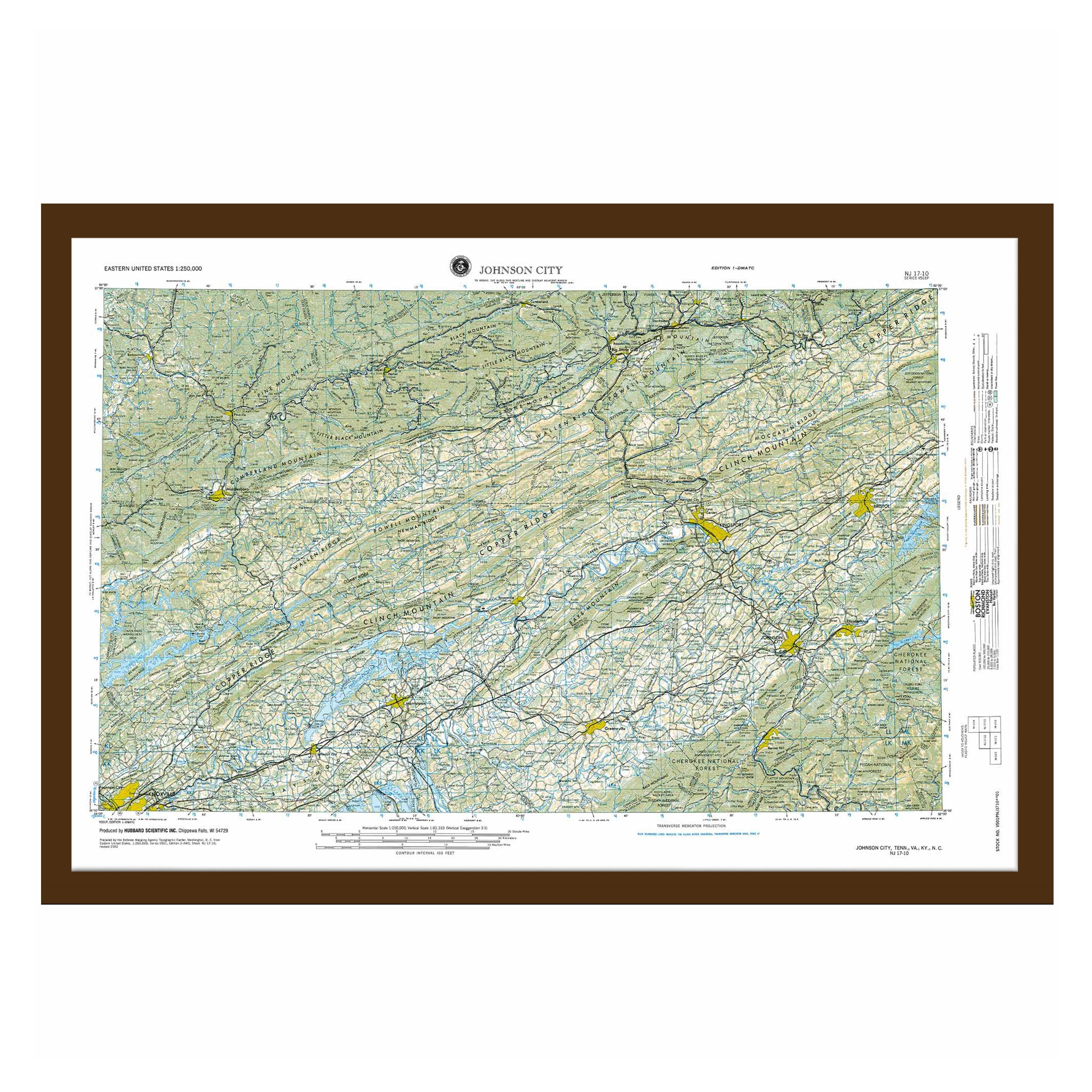 Johnson City TN Regional Raised Relief Map By Hubbard Scientific The Map Shop