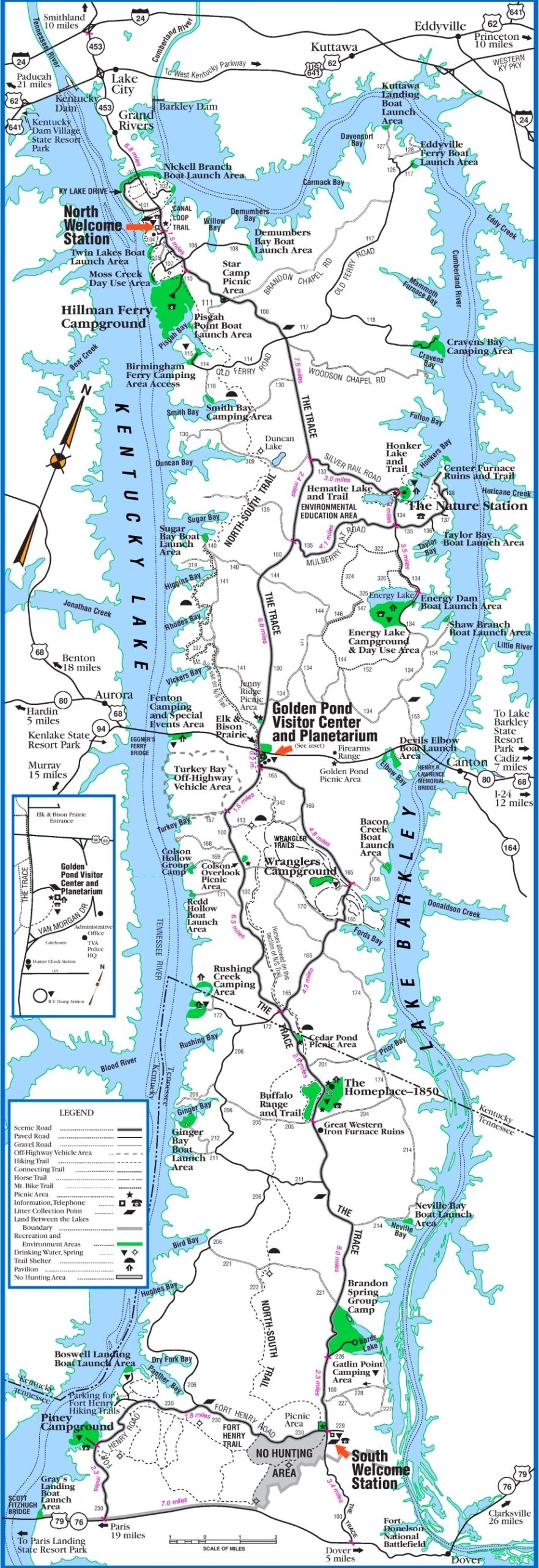 Printable Map Of Kentucky Lake