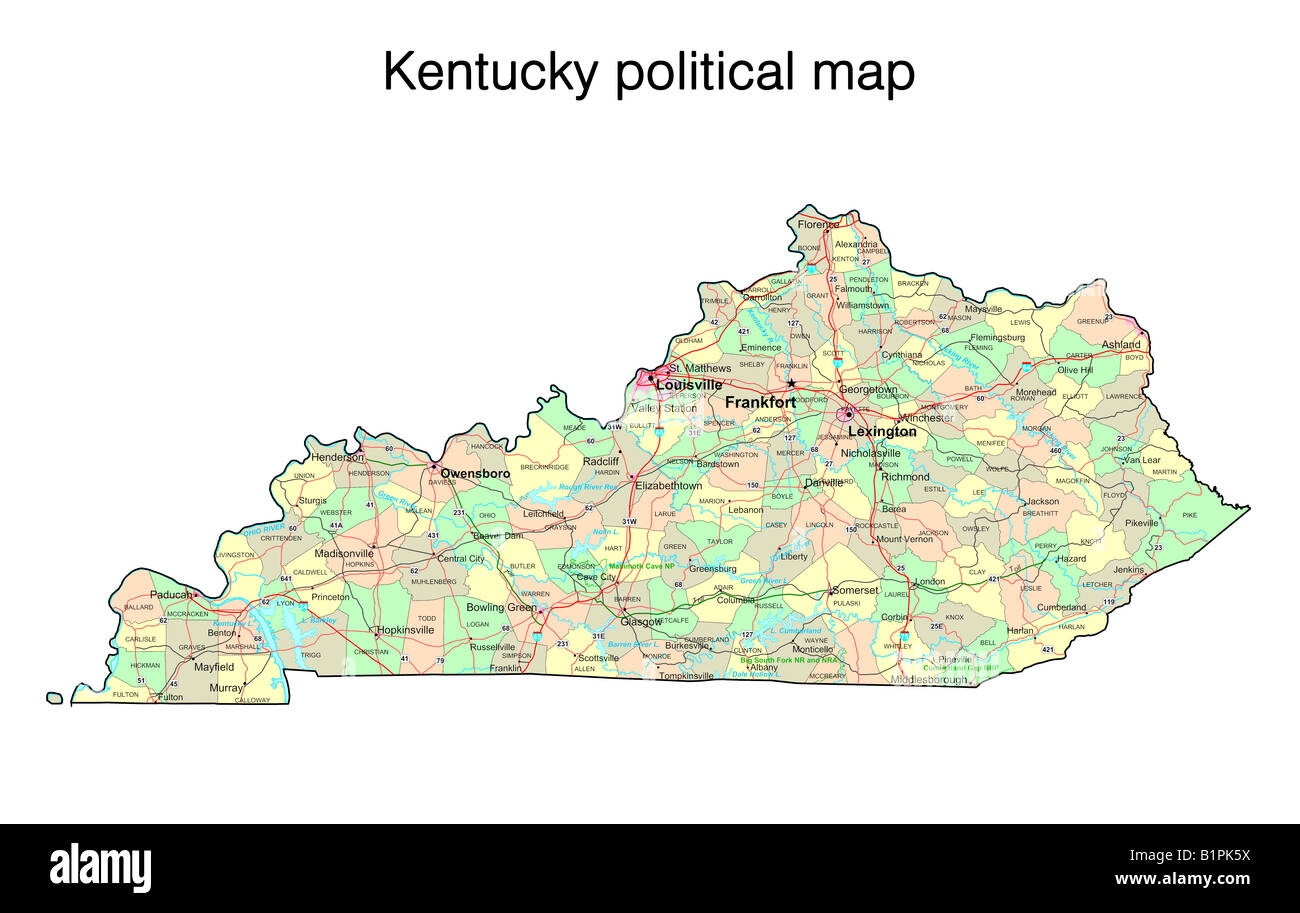 Printable Map Of Ky Counties