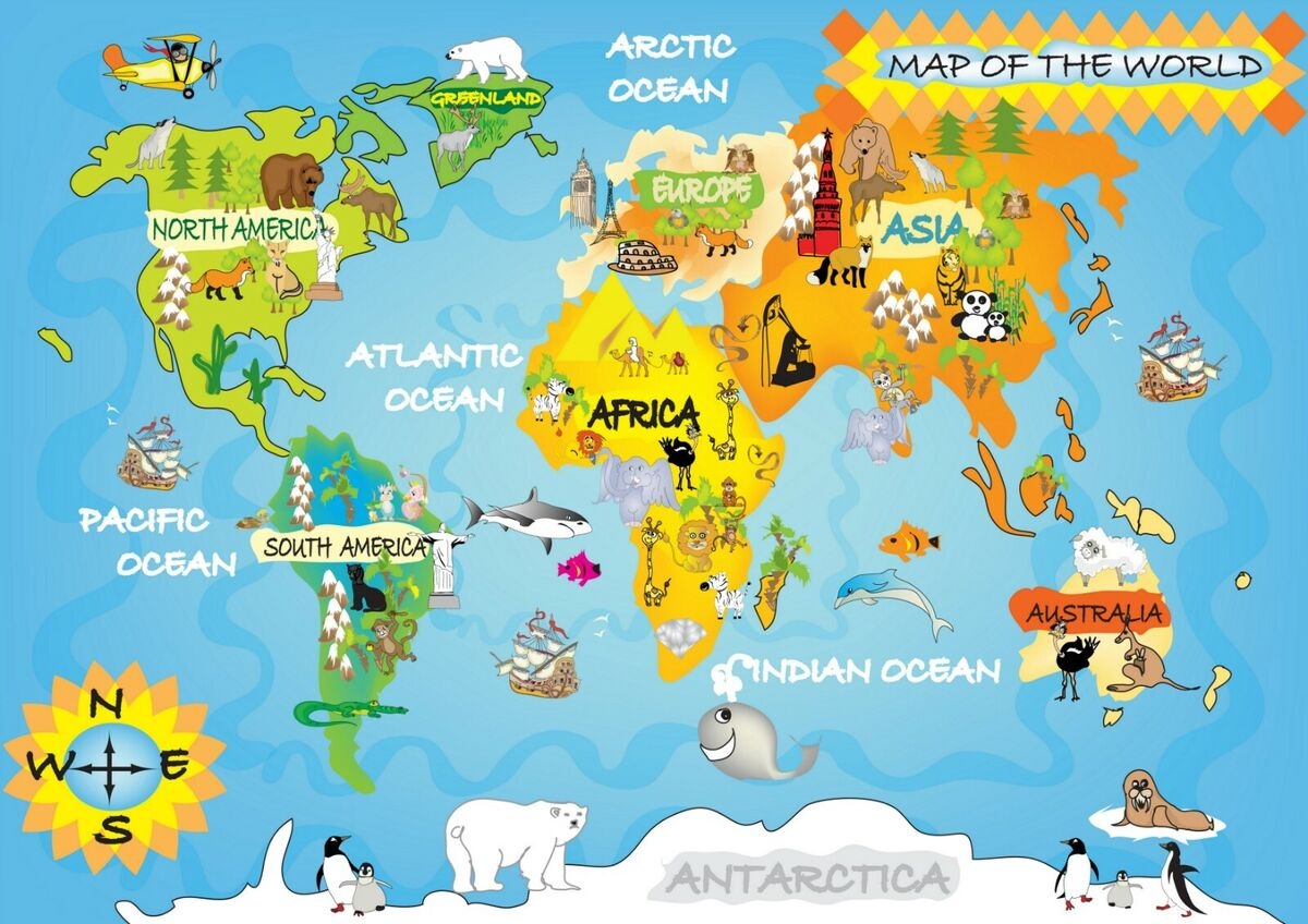 Free Printable World Map Images