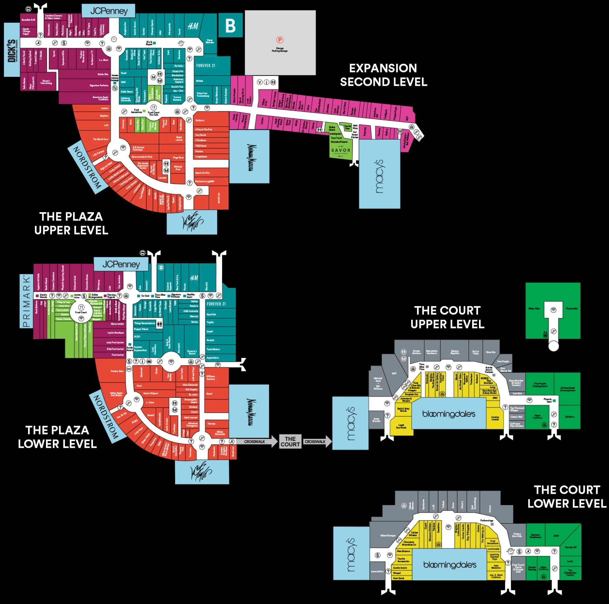 King Of Prussia Mall Printable Map Static