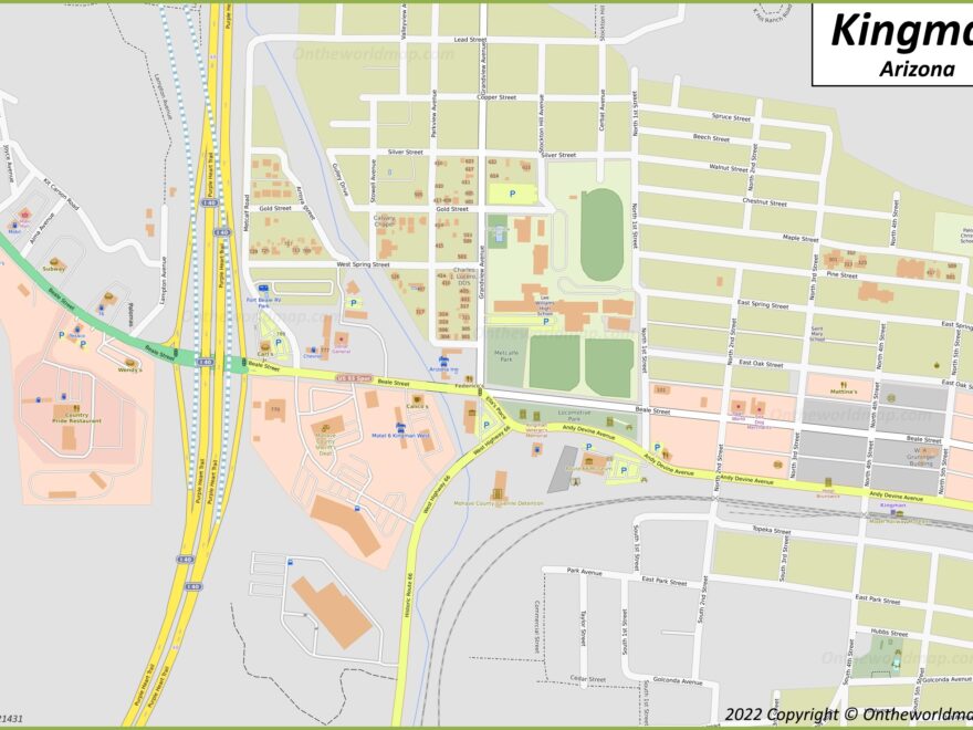 Kingman Map Arizona U S Discover Kingman With Detailed Maps