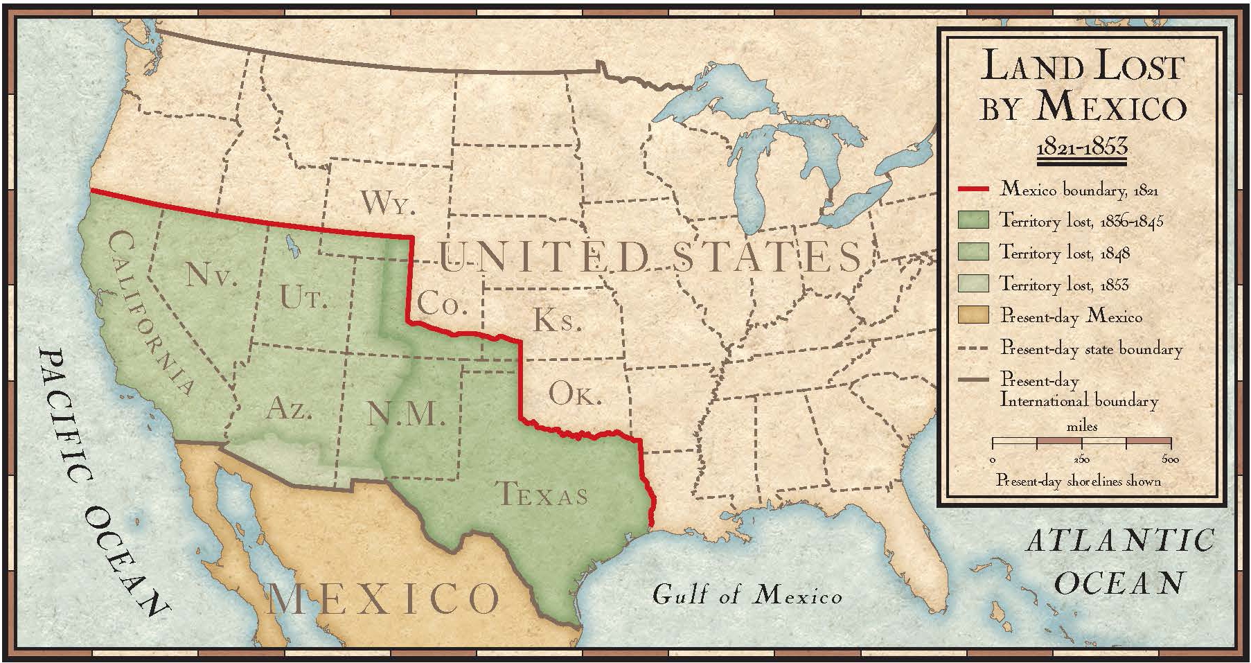 Mexico Map History Printable