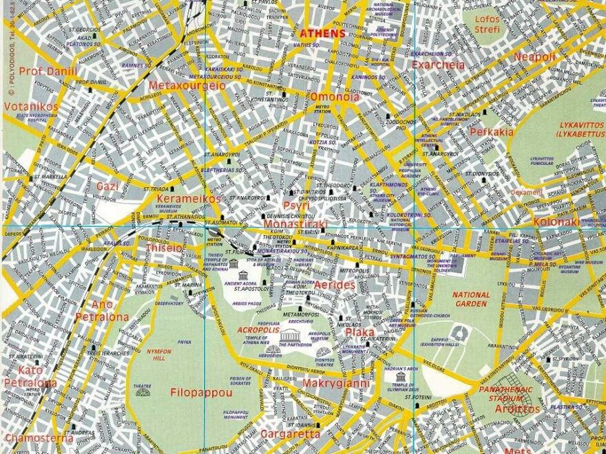Large Athens Maps For Free Download And Print High Resolution And Detailed Maps