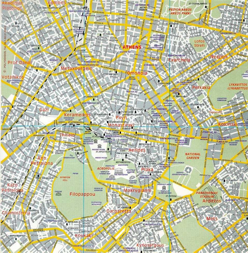 Large Athens Maps For Free Download And Print High Resolution And Detailed Maps Large Athens Maps For Free Download And Print High Resolution And Detailed Maps