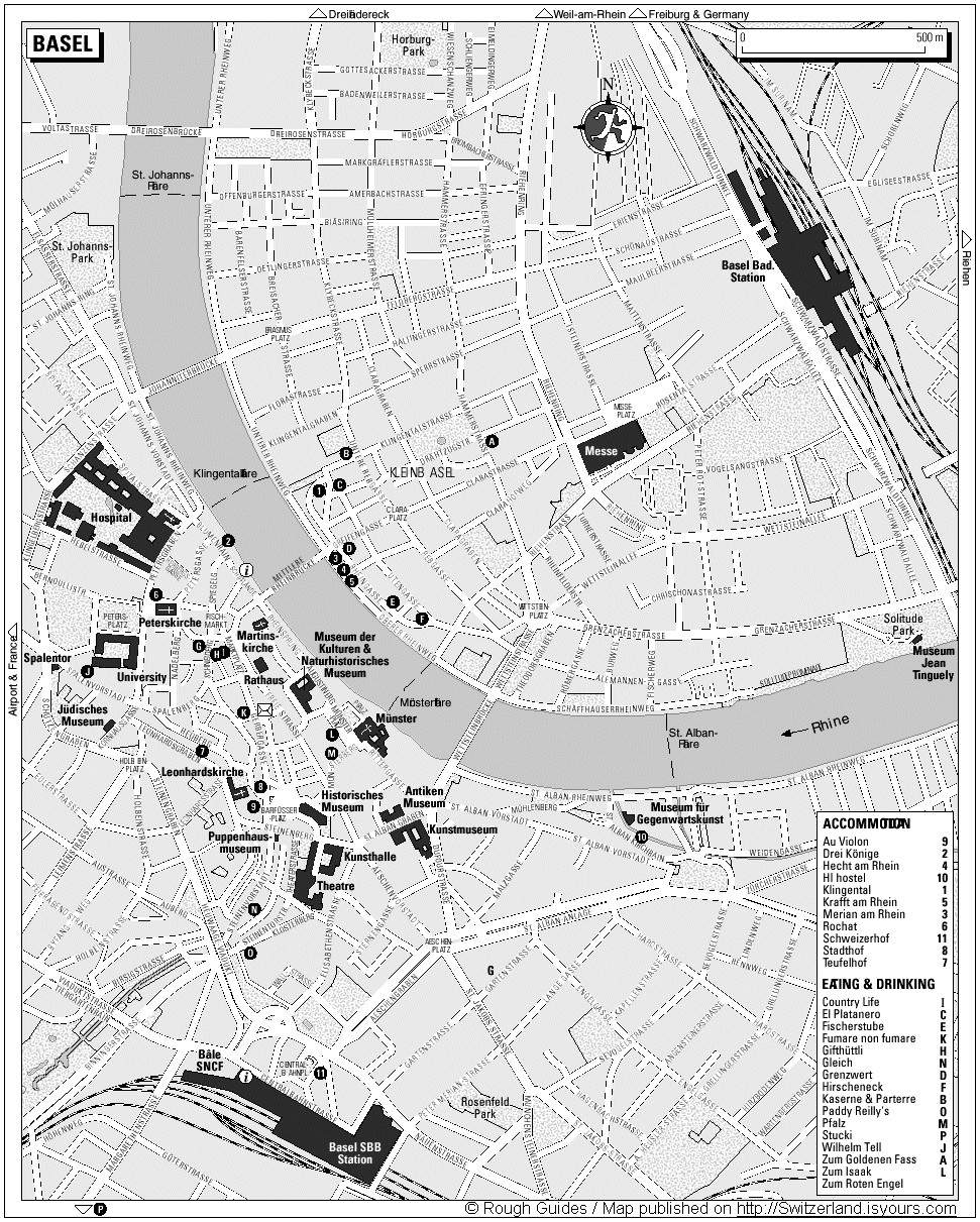 Basel Tram Map Printable