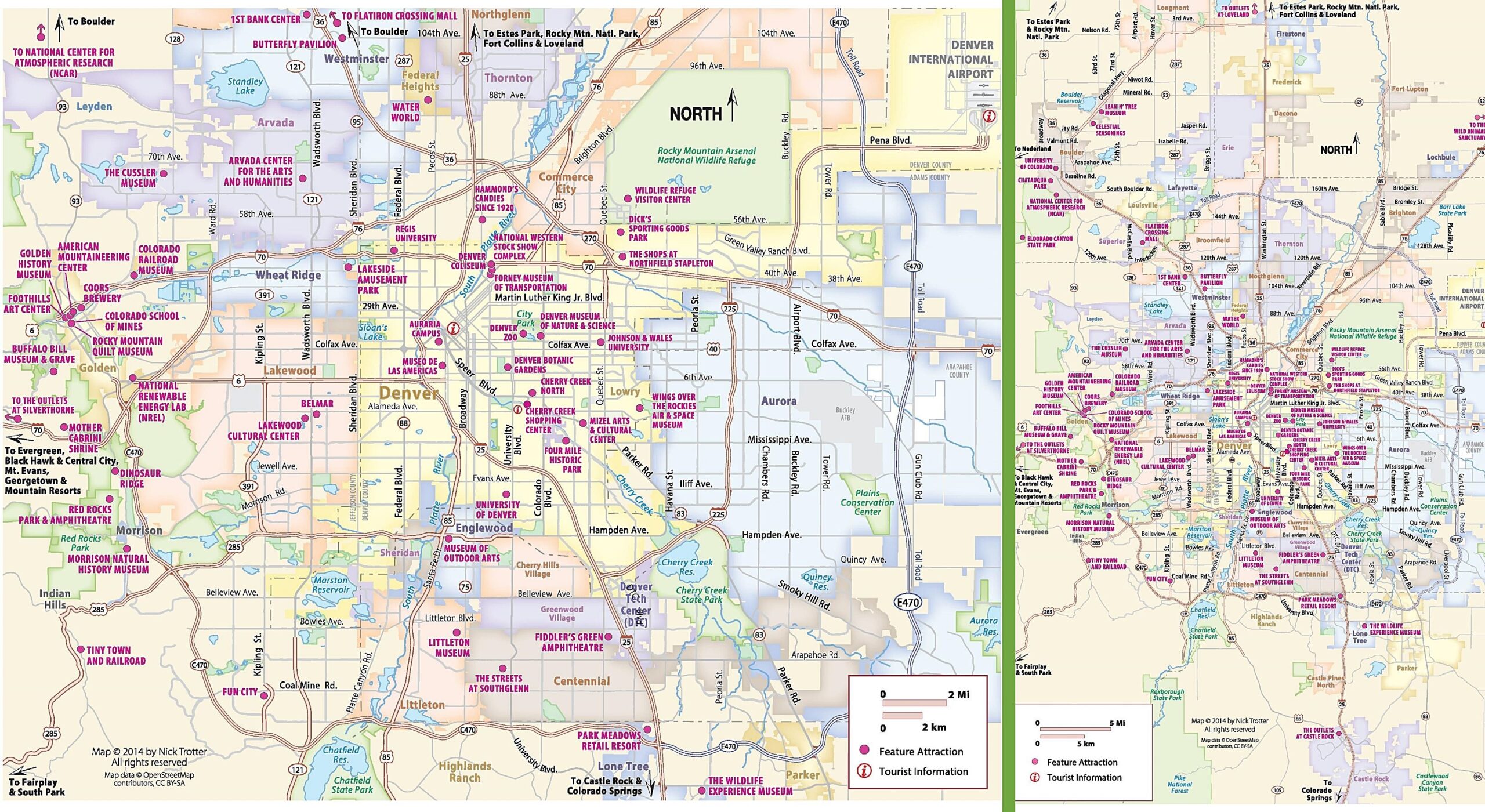 Large Denver Maps For Free Download And Print High Resolution And Detailed Maps