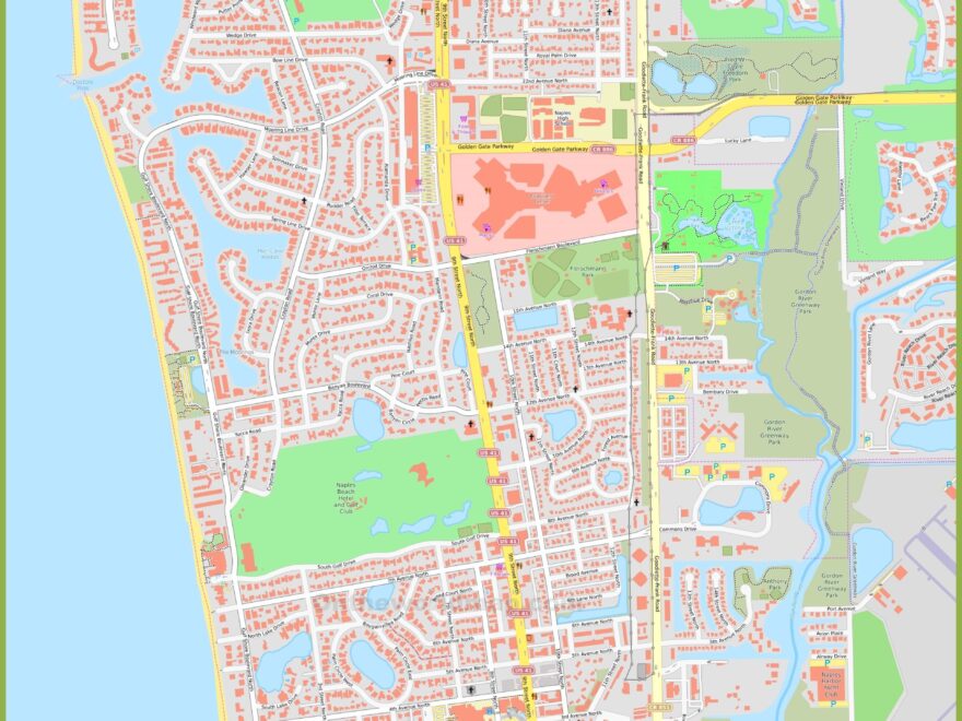 Large Detailed Map Of Naples Florida Ontheworldmap