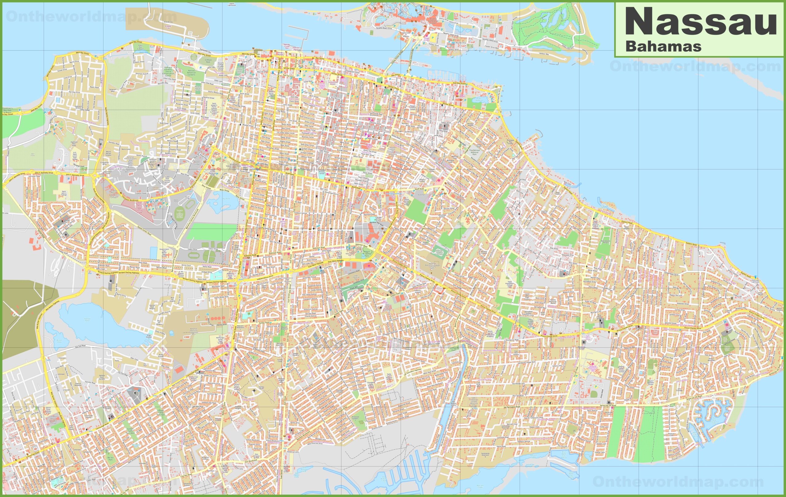 Nassau Street Map Printable Free
