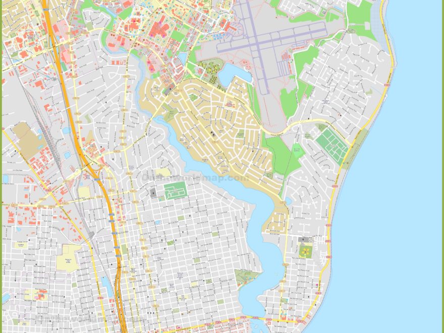 Large Detailed Map Of Pensacola Ontheworldmap