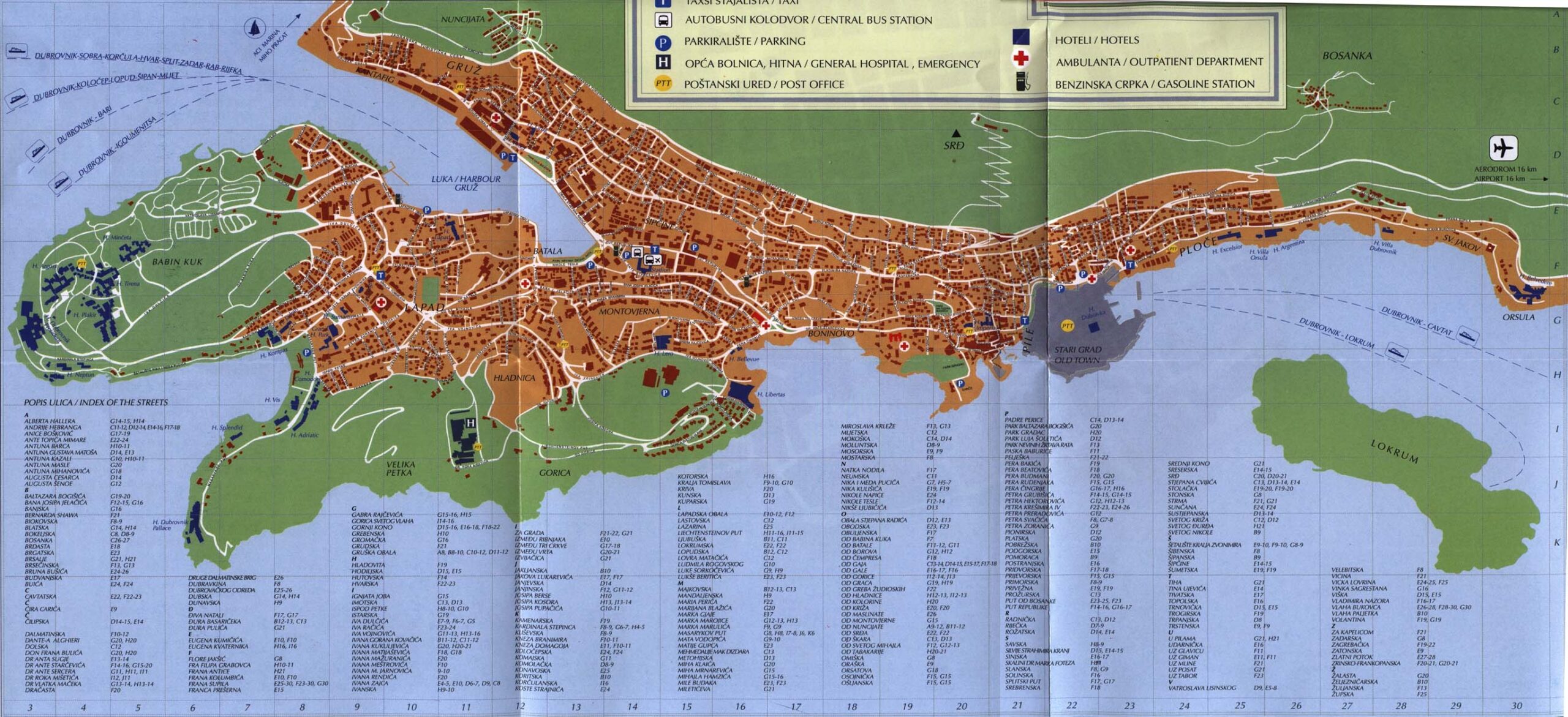 Large Dubrovnik Maps For Free Download And Print High Resolution And Detailed Maps